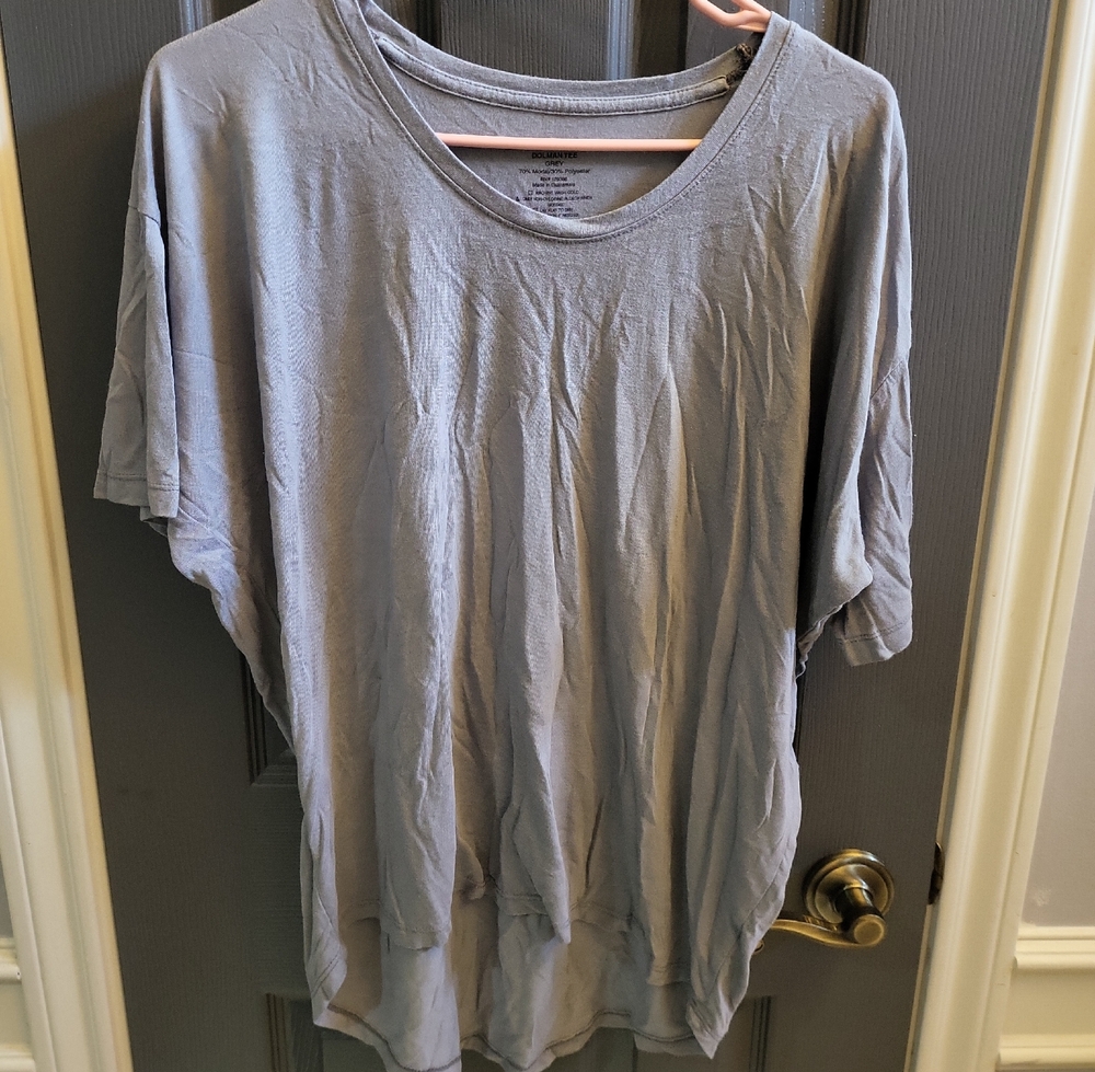 Casual Gray Women's Top